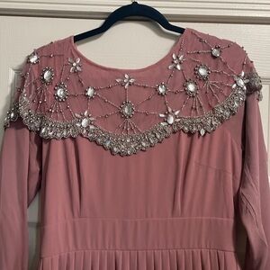 ASOS Pink Beaded Gown